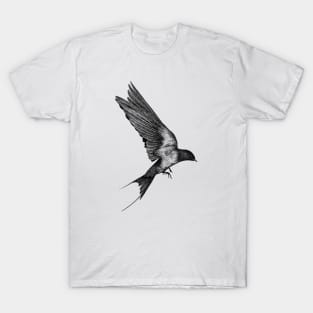 Free as a bird x Black T-Shirt